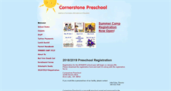 Desktop Screenshot of cornerstonepreschoolal.com